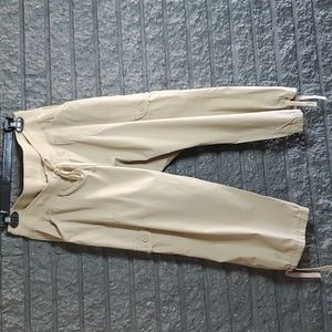 Motherhood Maternity- Khaki Cargo crop pants